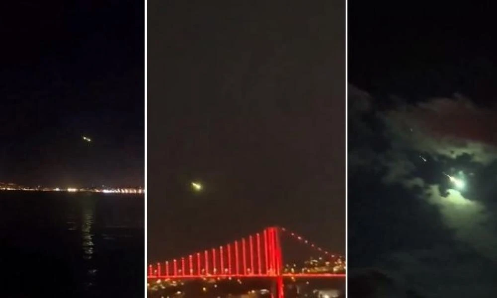 Εντυπωσιακό θέαμα στον τουρκικό ουρανό! Μετεωρίτης φώτισε την νύχτα (βίντεο)